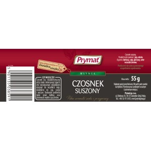 Prymat Czosnek suszony w młynku 55g